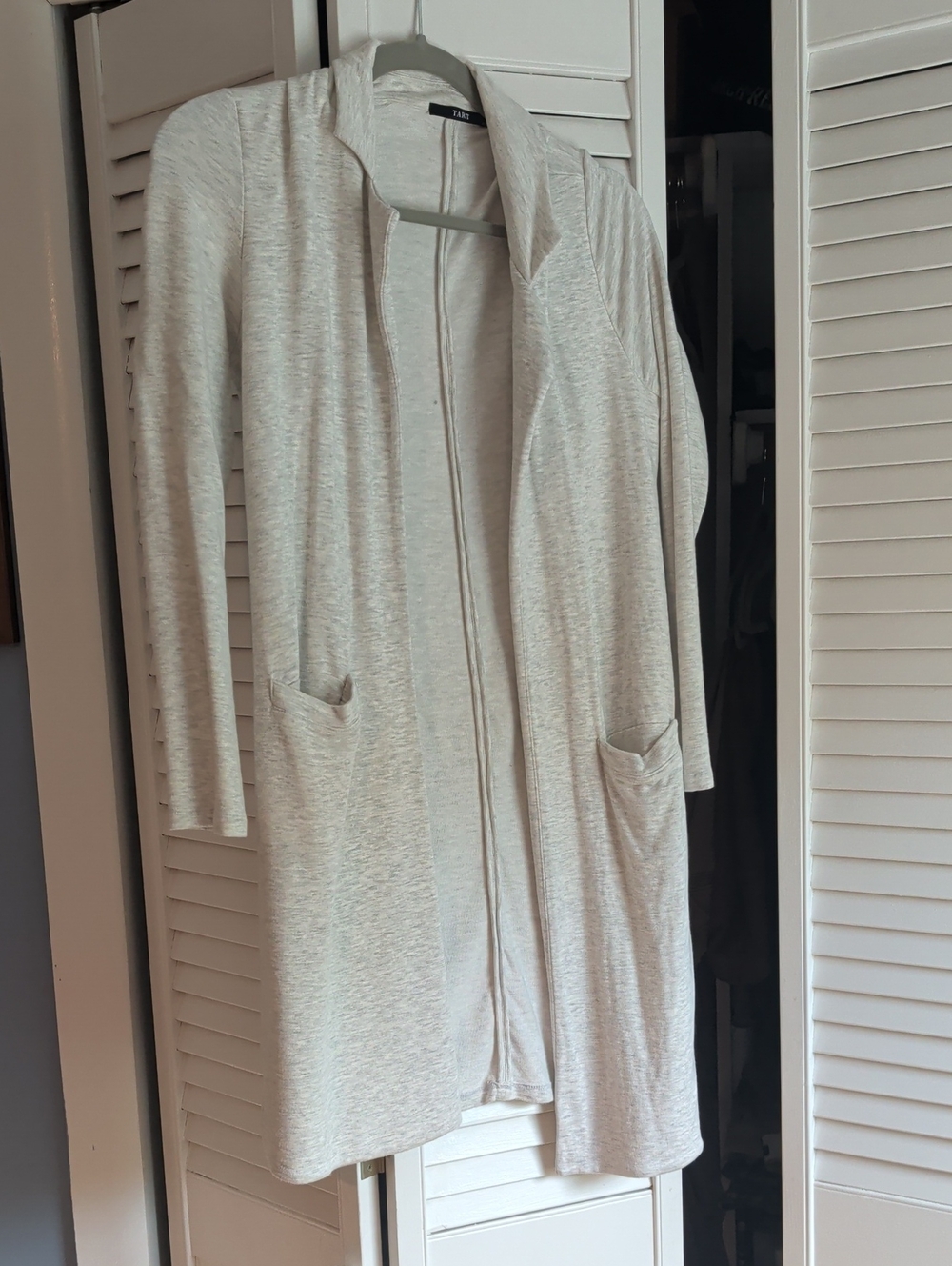 Tarte long jersey cardigan